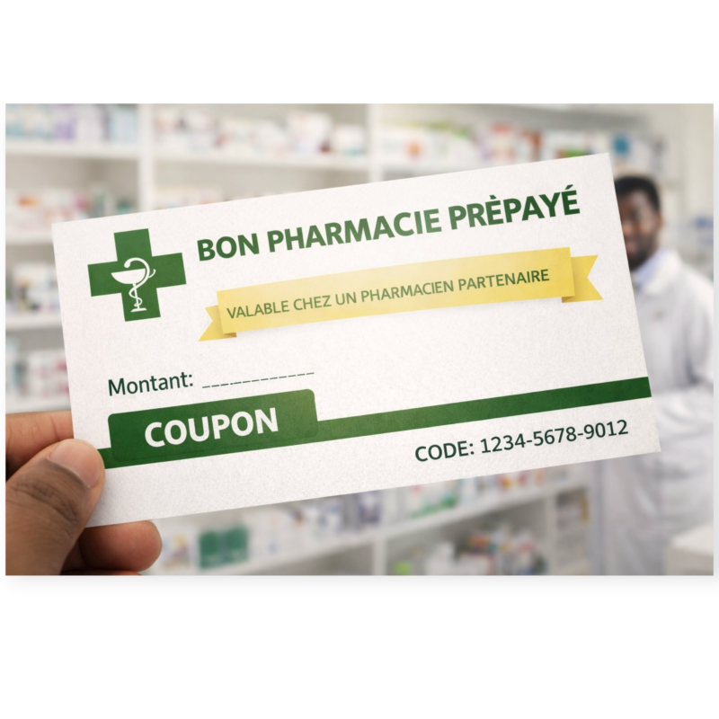 Bon pharmacie – 10 000 FCFA